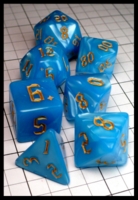 Dice : Dice - Dice Sets - Allrich Blue with Gold Numerals - Temu Mar 2024